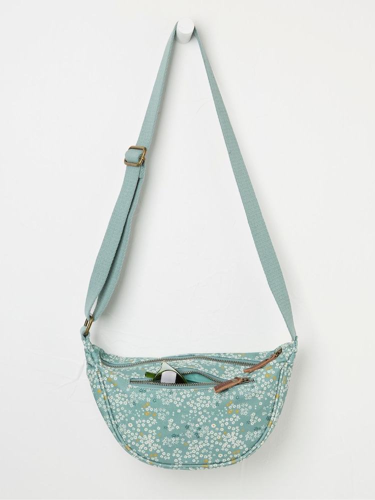 FatFace Jovie Green Printed Sling Bag - Image 1 of 2 FatFace Jovie Green Printed Sling Bag - Image 1 of 2