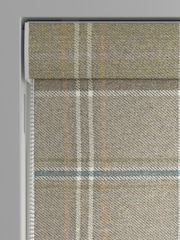 Dark Natural Check Made to Measure Roman Blind - Image 3 of 6