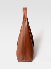 French Connection Brown Slouchy Vegan Leather Bag - Image 3 of 4