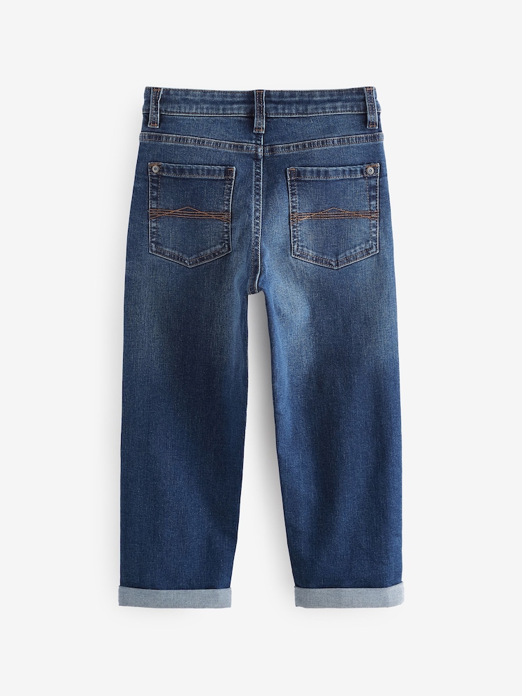 Blue Indigo Loose Fit Stretch Jeans (3-17yrs) - Image 2 of 6