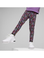 Puma x TROLLS Black Kids Girls Leggings - Image 2 of 5