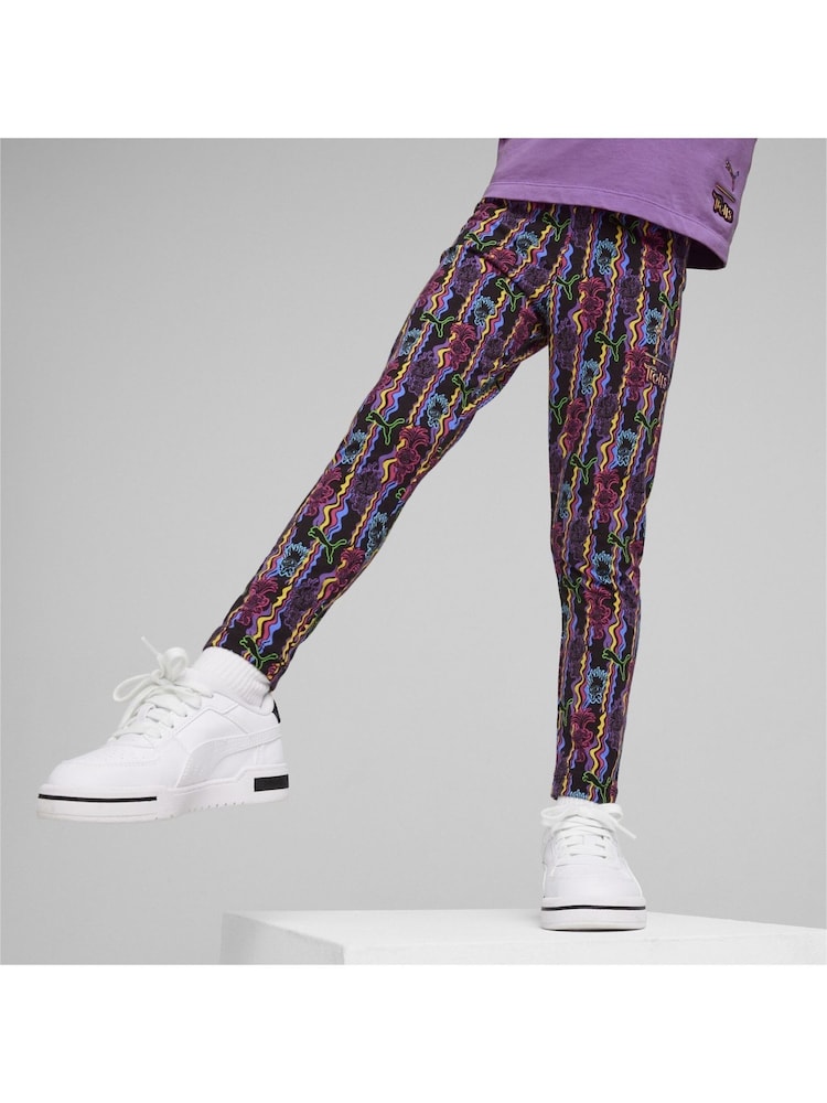 Puma x TROLLS Black Kids Girls Leggings - Image 2 of 5