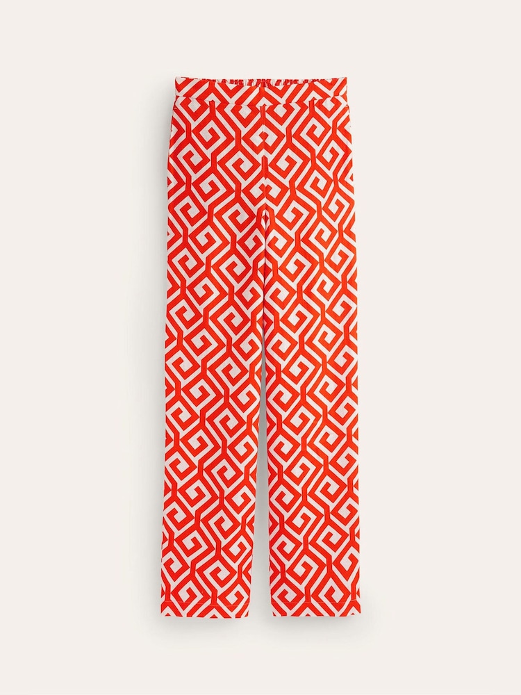 Boden Red Hampstead 100% Cotton Trousers - Image 6 of 6