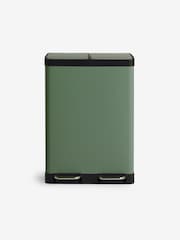 MADE.COM Green 2 Section 60 Litre Recycling and Waste Colter Bin - Image 6 of 6