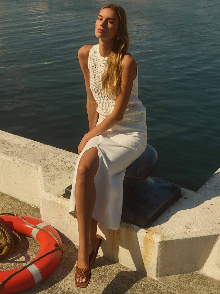 Forever New White Marion Midaxi Skirt - Image 1 of 5