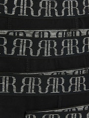 שחור - River Island מארז של 5 זוגות תחתוני בוקסר בצביעת מלאנז', בנים, %100 כותנה - תמונה 3 מתוך 3
