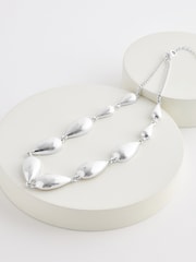 Silver Tone Teardrop Necklace - Image 4 of 5