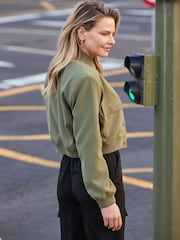 Sosandar Green Utility Bomber Jacket - Image 4 of 5