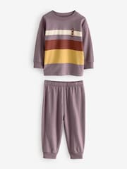 Red/Purple Stripes Snuggle Pyjamas 3 Pack (9mths-12yrs) - Image 5 of 8