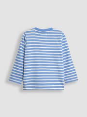 JoJo Maman Bébé Blue Sailboat Appliqué Top - Image 2 of 3