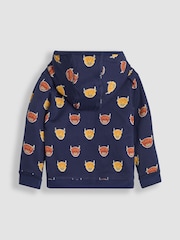 JoJo Maman Bébé Navy Blue & Orange Highland Cow Appliqué Reversible Hoodie - Image 5 of 8
