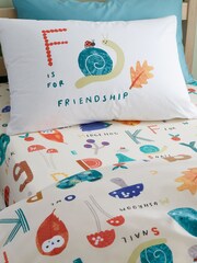 RHS White Woodland Alphabet Fitted Sheet - Image 2 of 2