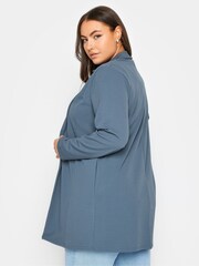 Yours Curve Blue Pocket Blazer - Image 3 of 4
