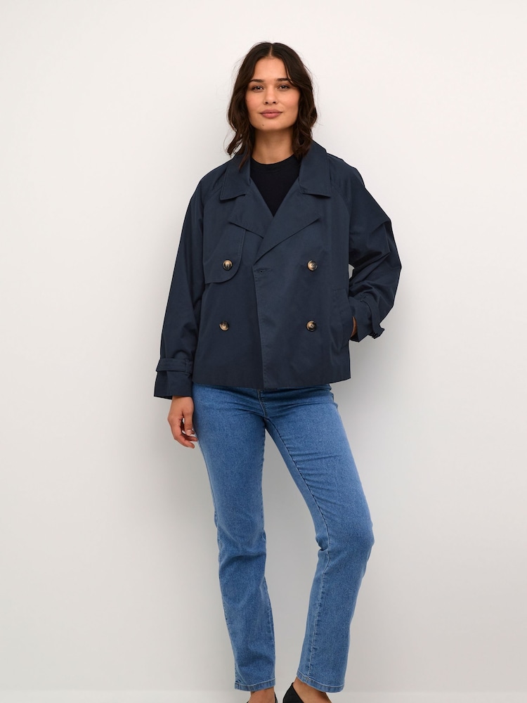 Kaffe Blue Elise Short Jacket - Image 1 of 6