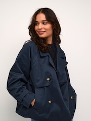 Kaffe Blue Elise Short Jacket - Image 4 of 6