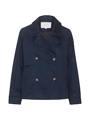 Kaffe Blue Elise Short Jacket - Image 5 of 6