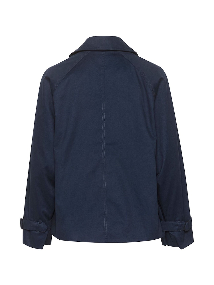 Kaffe Blue Elise Short Jacket - Image 6 of 6