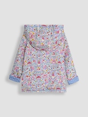 JoJo Maman Bébé Blue Fairy & Toadstool Appliqué Reversible Hoodie - Image 3 of 6
