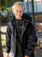 Mountain Warehouse Black Bracken Kids Waterproof 3 In 1 Jacket - Image 1 of 5