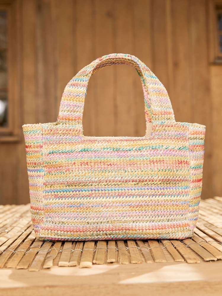 Dune London Natural Drios Small Boxy Raffia Grab Bag - Image 1 of 7