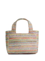 Dune London Natural Drios Small Boxy Raffia Grab Bag - Image 4 of 7