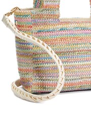 Dune London Natural Drios Small Boxy Raffia Grab Bag - Image 6 of 7