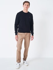Crew Clothing Black Crew Neck Jumper - Image 1 of 4