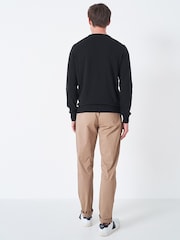 Crew Clothing Black Crew Neck Jumper - Image 2 of 4