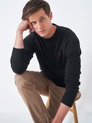 Crew Clothing Black Crew Neck Jumper - Image 3 of 4