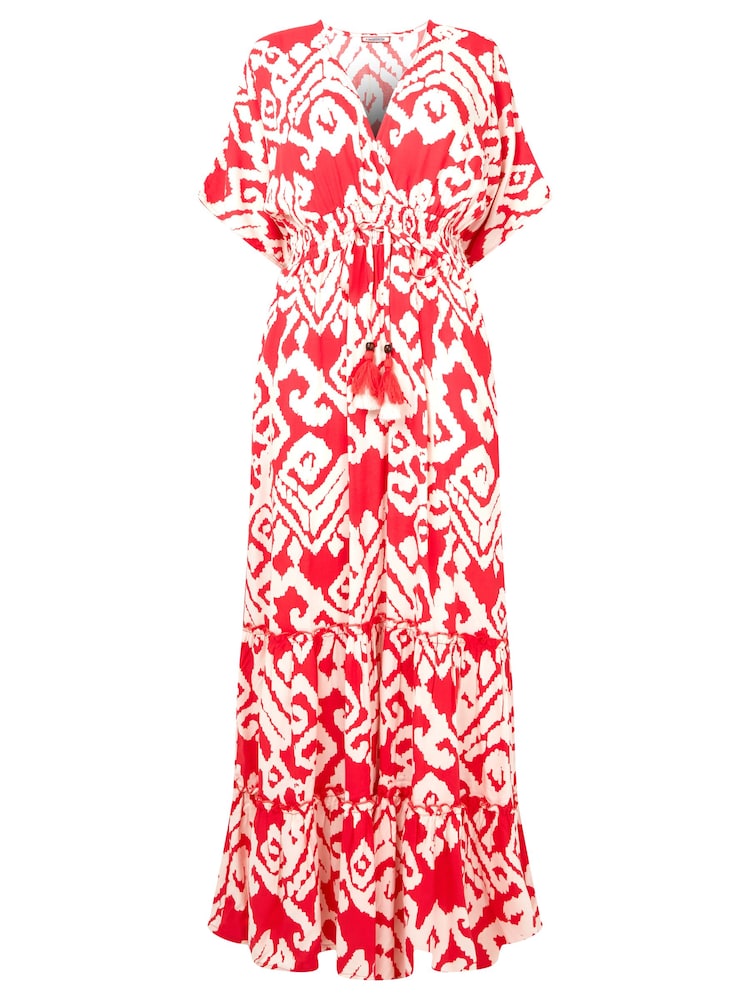 Joe Browns Lässiges Maxikleid mit abstraktem Print und Wickeldesign vorne - Bild 7 von 7