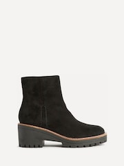 Linzi Black Rival Wedge Heel Ankle Boots - Image 2 of 5