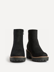 Linzi Black Rival Wedge Heel Ankle Boots - Image 3 of 5