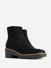 Linzi Black Rival Wedge Heel Ankle Boots - Image 4 of 5