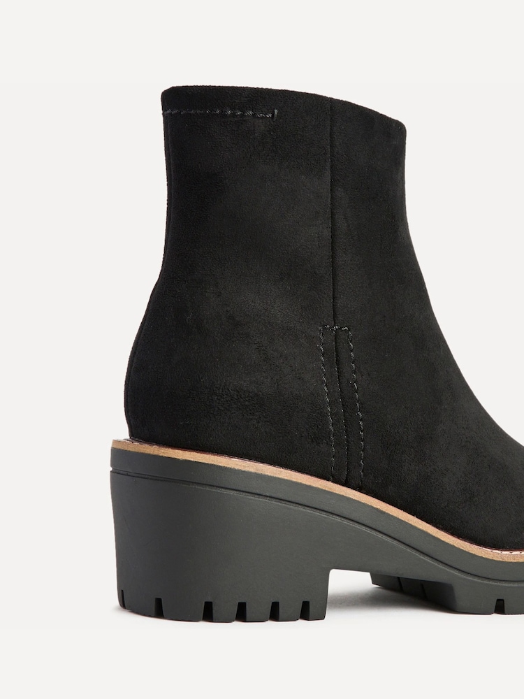 Linzi Black Rival Wedge Heel Ankle Boots - Image 5 of 5 Linzi Black Rival Wedge Heel Ankle Boots - Image 5 of 5