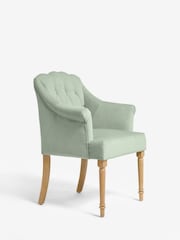 Laura Ashley Annaly Velvet Fern Green Ropsley Dining Chair - Image 4 of 7