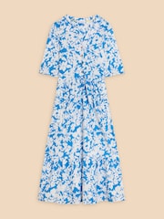 White Stuff Blue Naya Jersey Dress - Image 5 of 8