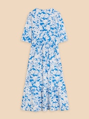 White Stuff Blue Naya Jersey Dress - Image 7 of 8
