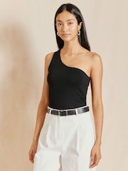 Albaray One Shoulder Black Top - Image 1 of 5