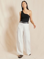 Albaray One Shoulder Black Top - Image 4 of 5