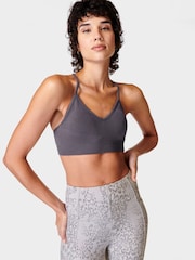 Urban Grey - Sweaty Betty Mindful Flex Nahtloser Yoga-BH - Bild 1 von 7