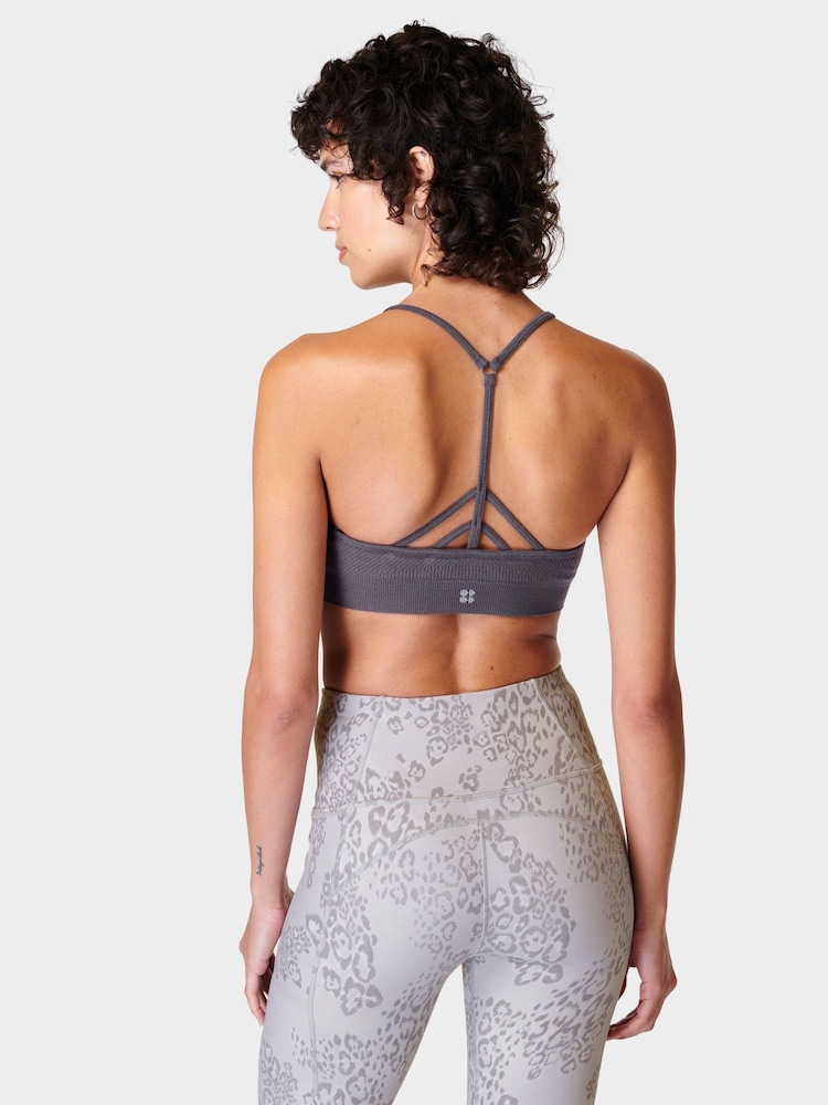Urban Grey - Sweaty Betty Mindful Flex Nahtloser Yoga-BH - Bild 2 von 7