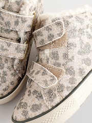 Animal Shimmer Wide Fit (G) High Top Trainers - Image 6 of 7