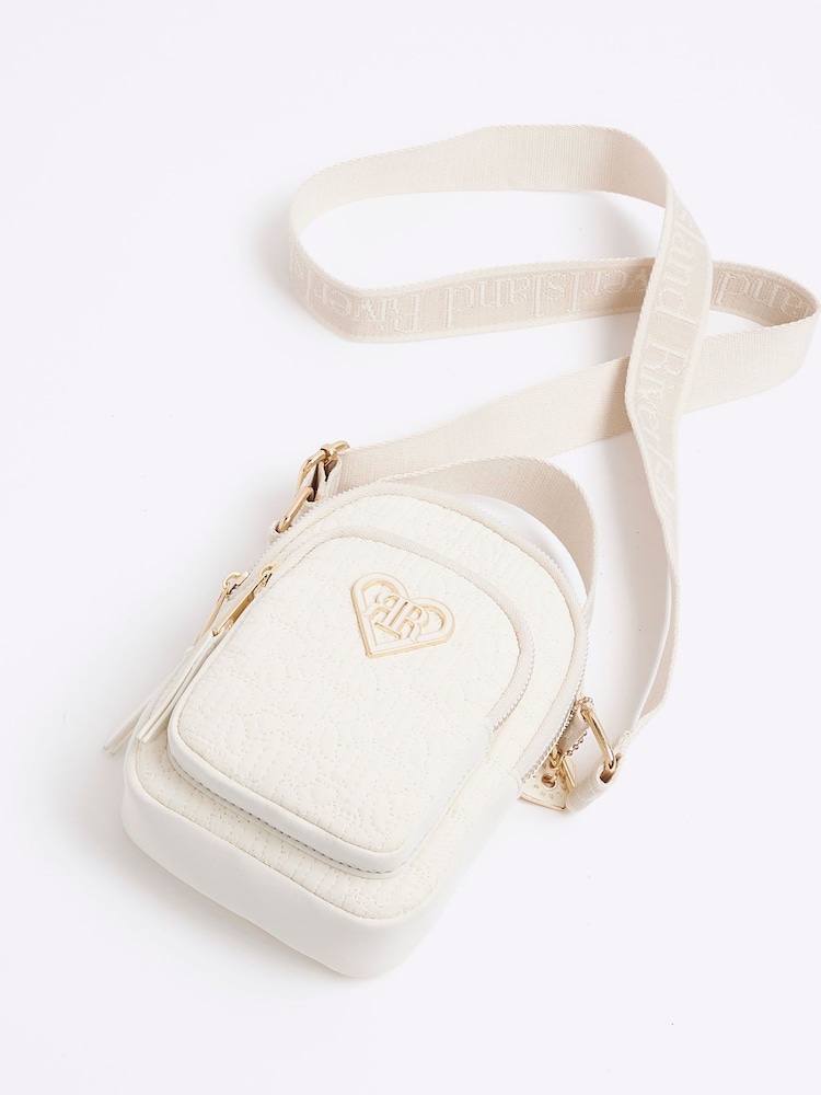 River Island Cream Girls Nylon Festival Bag - Image 1 of 4
