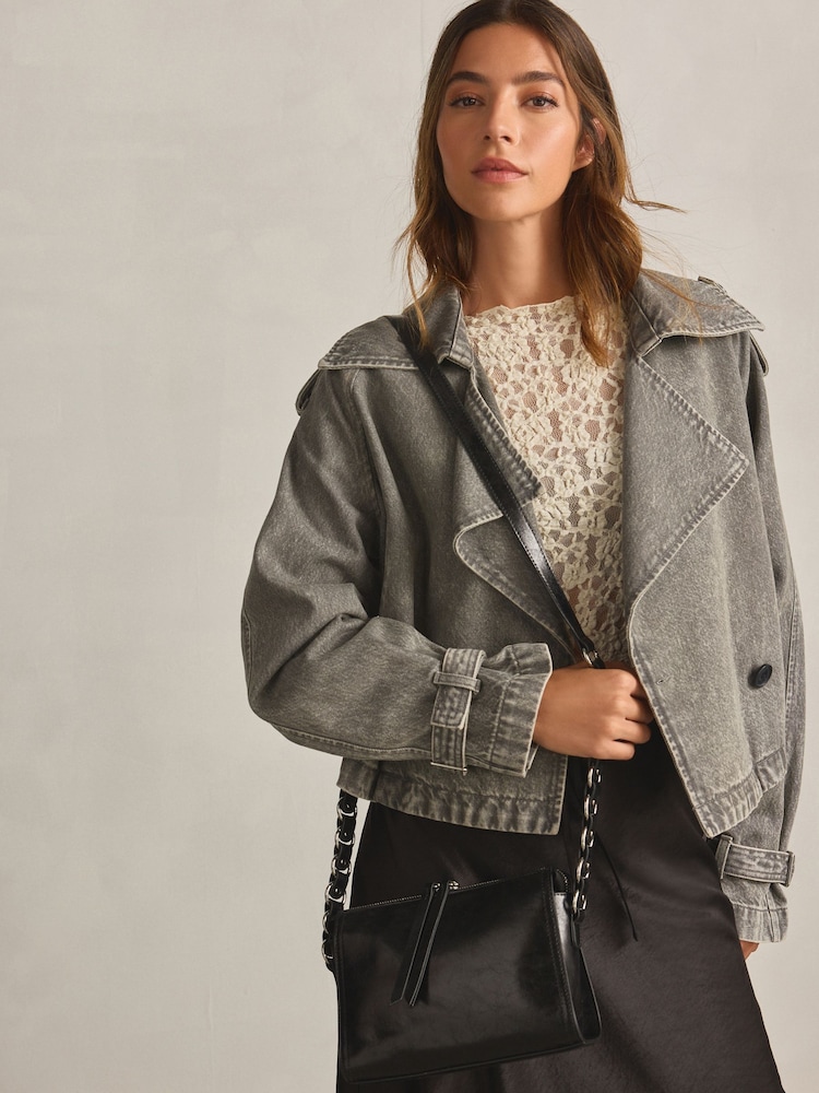 Black Utility Cross-Body Bag - Image 2 of 10 Black Utility Cross-Body Bag - Image 2 of 10