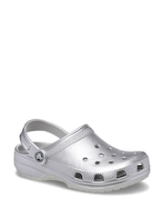 Crocs Silver Glitter Kids Classic Clogs - Image 4 of 6