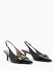 AllSaints Black Slingback Selina Heels - Image 2 of 7