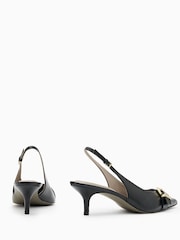 AllSaints Black Slingback Selina Heels - Image 3 of 7