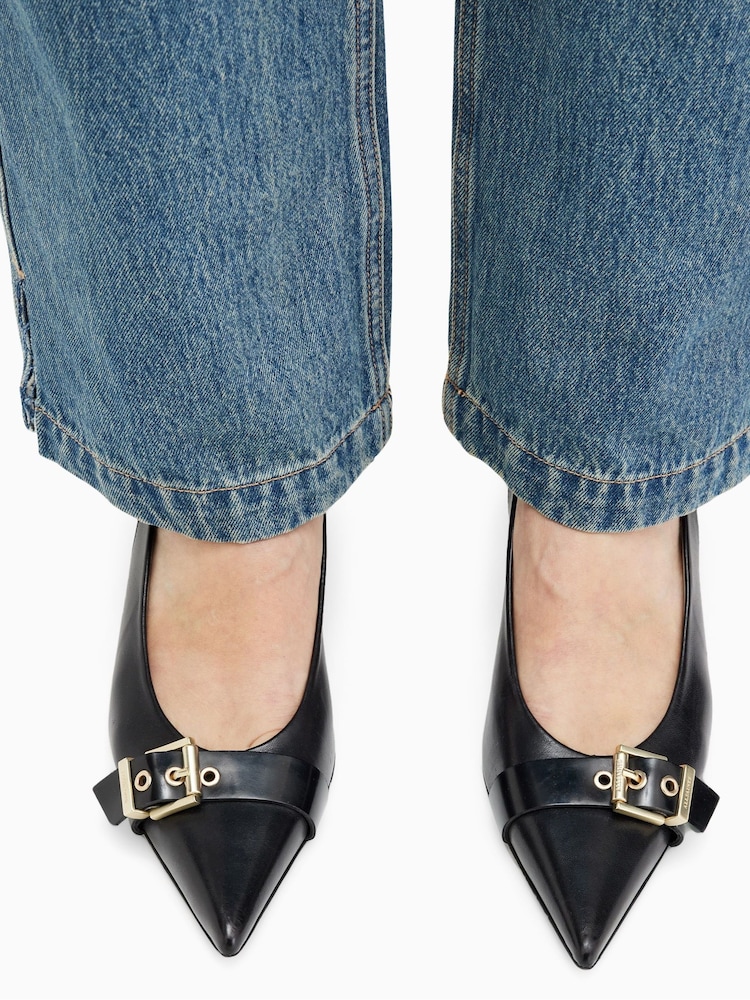 AllSaints Black Slingback Selina Heels - Image 7 of 7