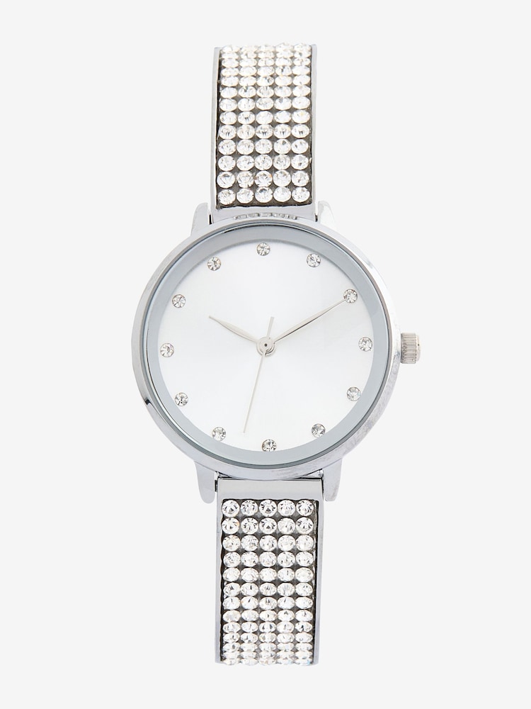 Silver Tone Sparkle Watch - Image 2 of 4