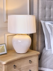White Beckley Table Lamp - Image 1 of 6